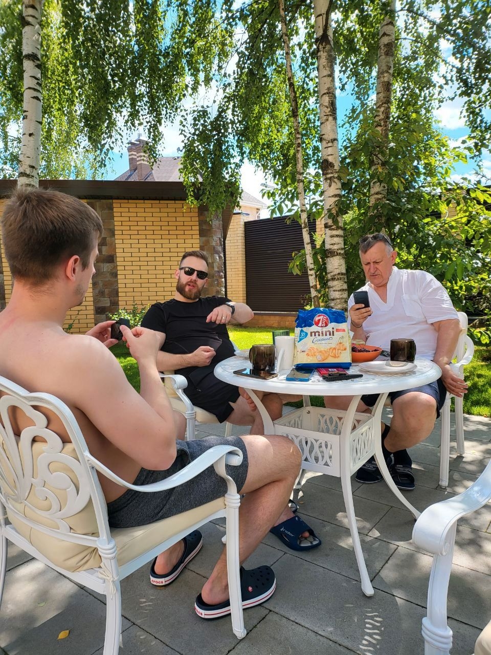 Vladimir Petrovsky and his two sons, Dmitry and Valery