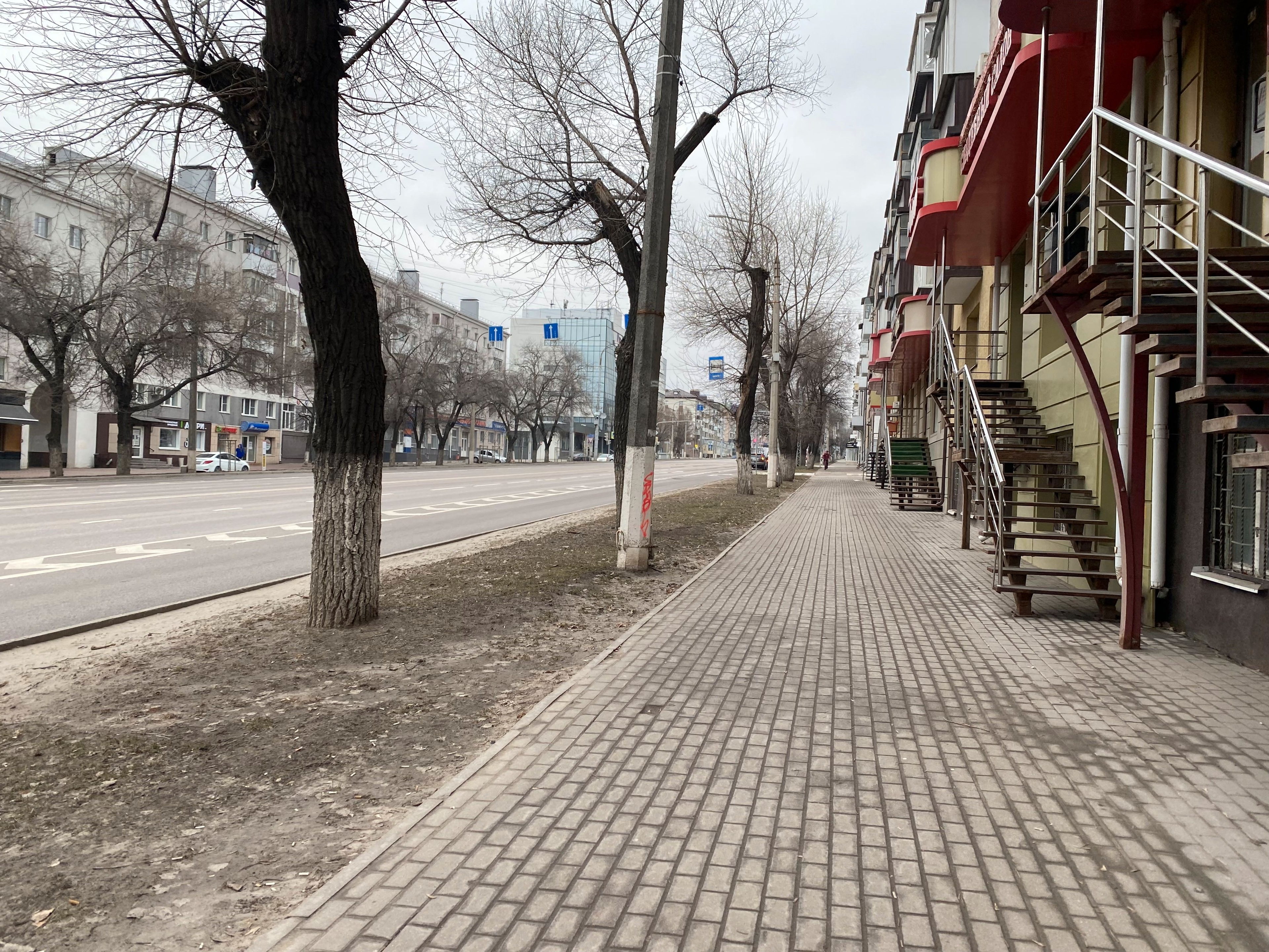 Empty streets in Belgorod