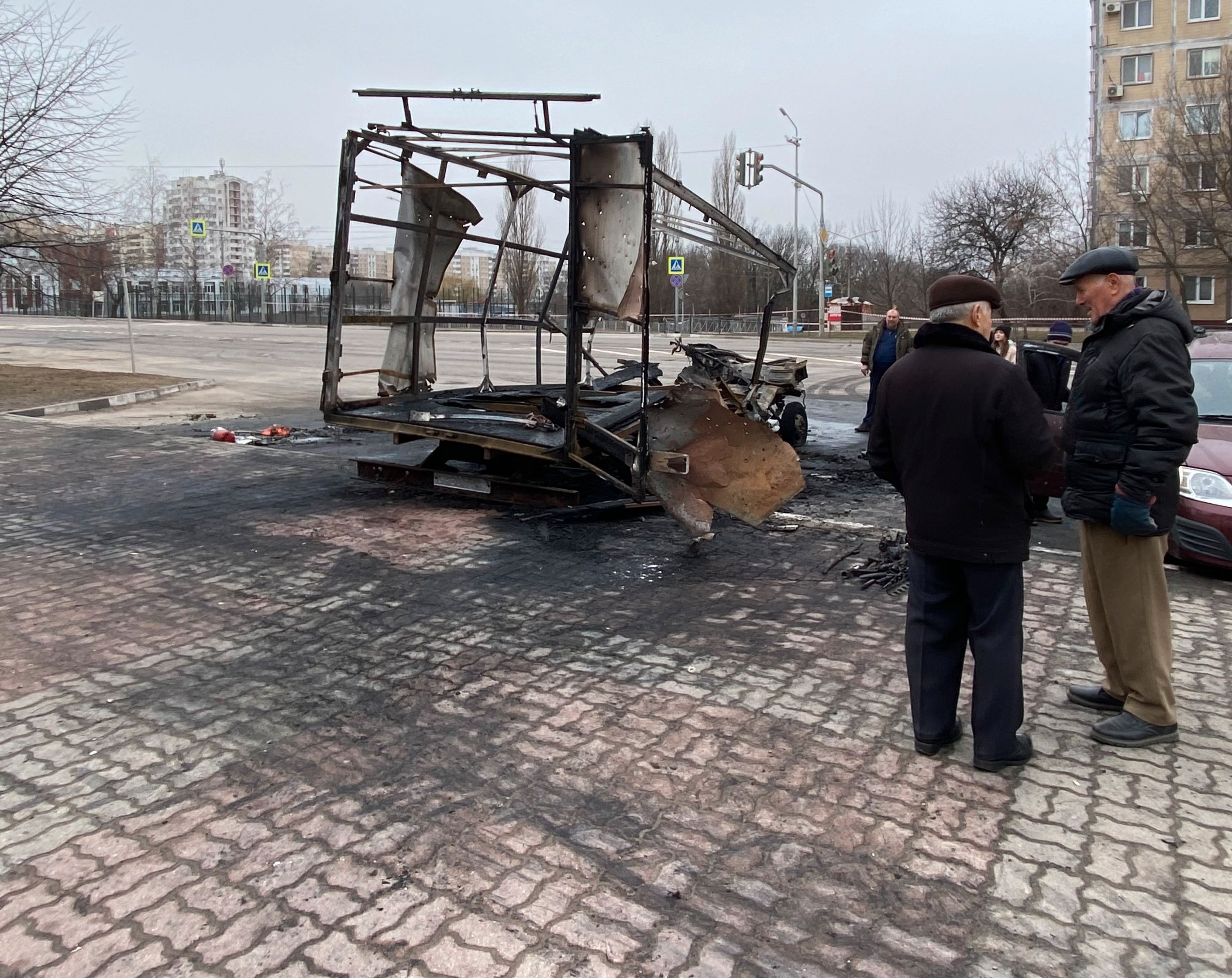 Aftermath of the shelling