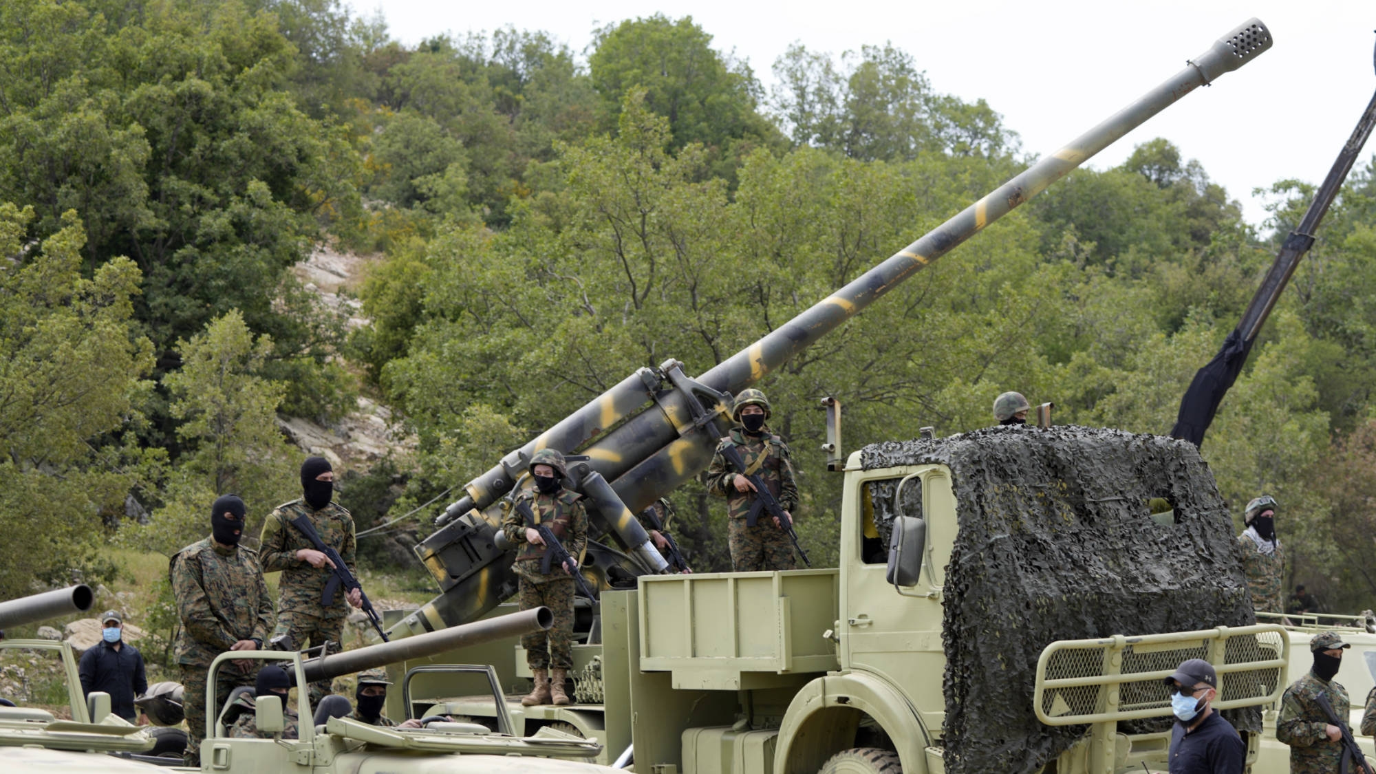 Артиллерийское орудие М-46 иранского производства на вооружении у «Хезболлы»