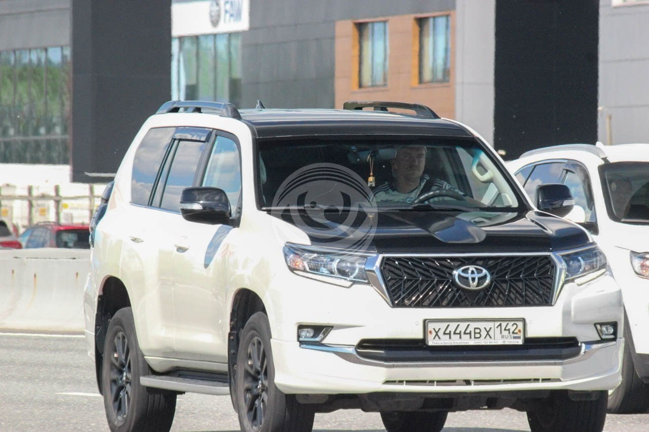 Yevtyukhin driving his car