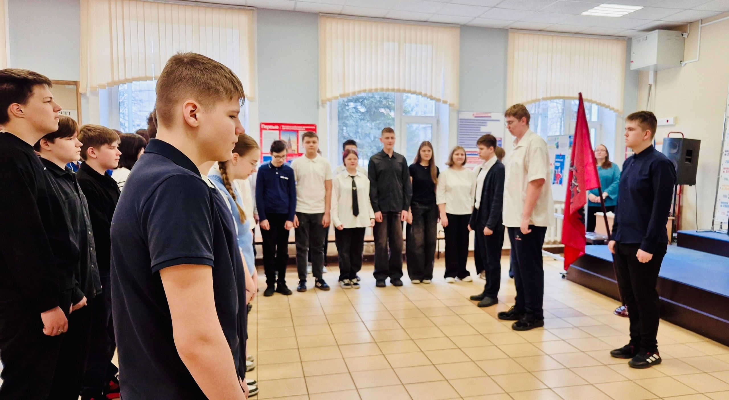 Photos from the webpage of School No. 2065 in Moscow