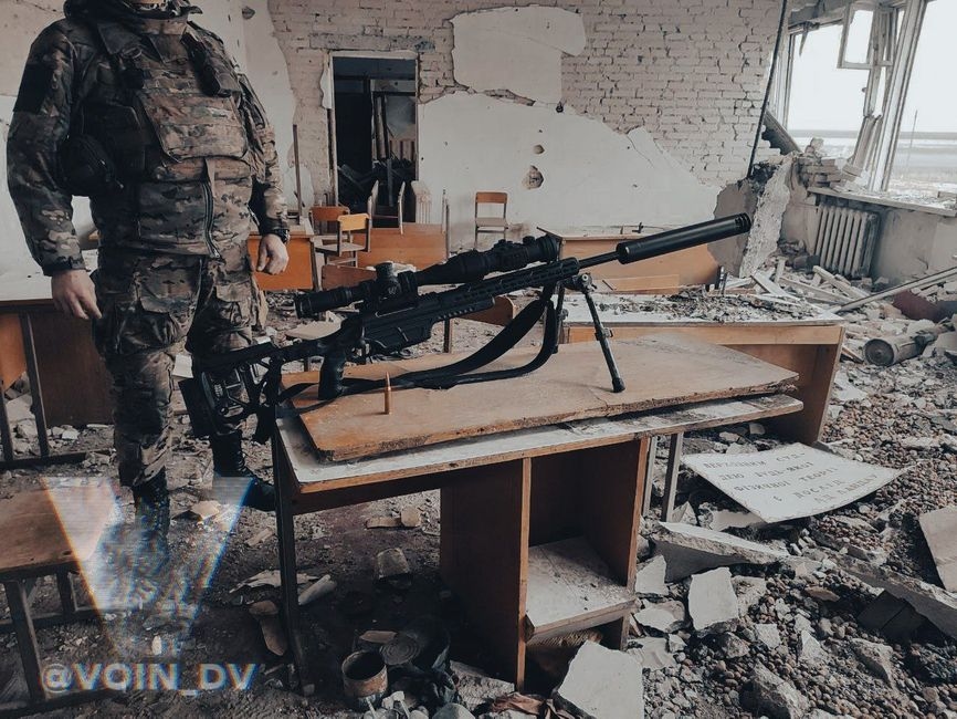 Steyr Mannlicher rifles used by snipers of Russia’s Pacific Fleet 155th Naval Infantry Brigade.