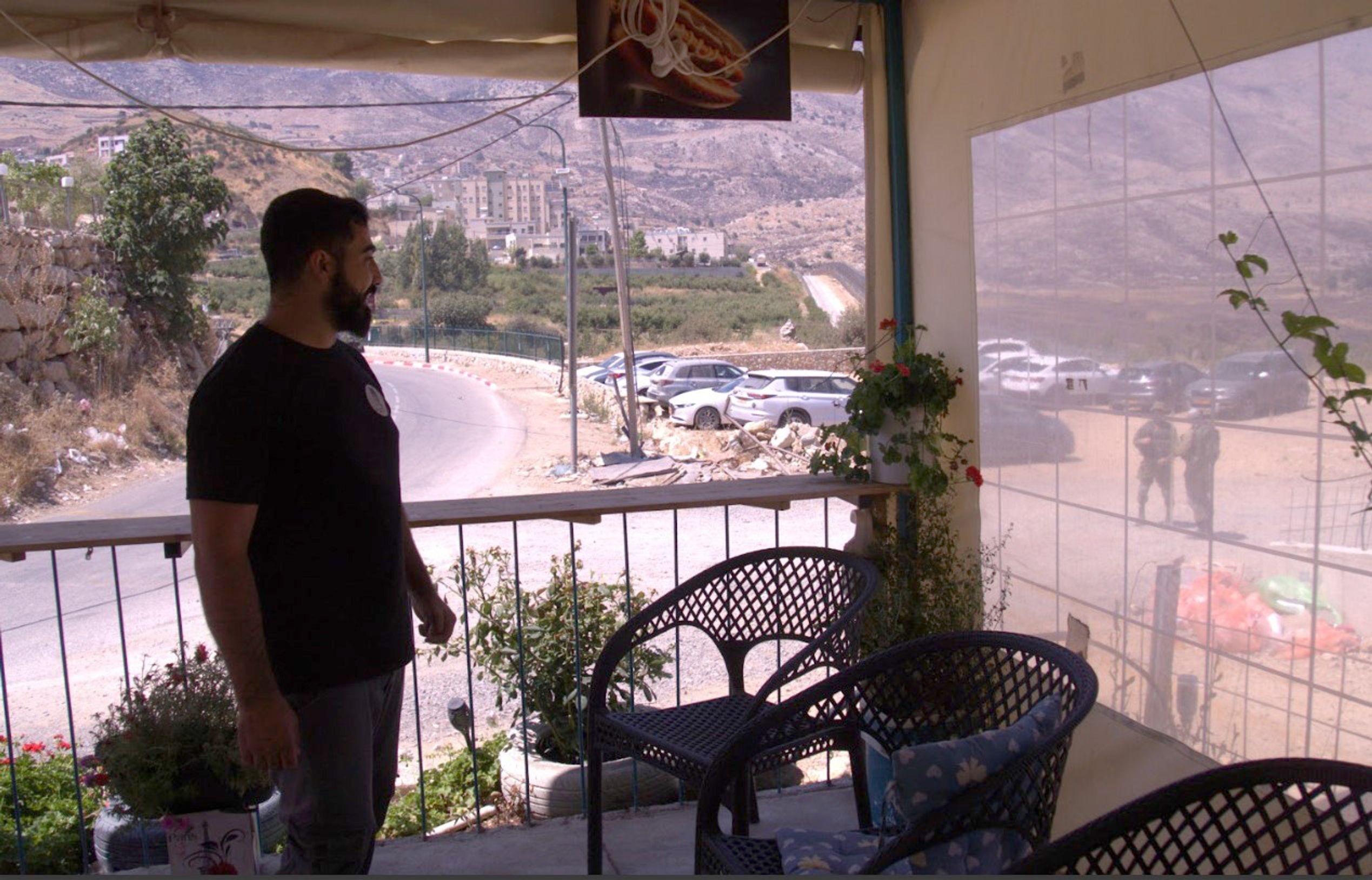 Majd Zrira at his café