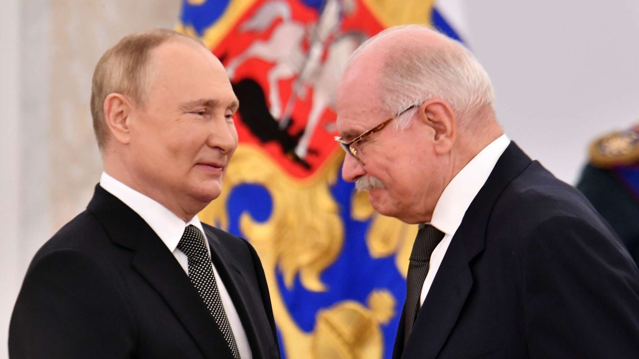 Vladimir Putin and Nikita Mikhalkov