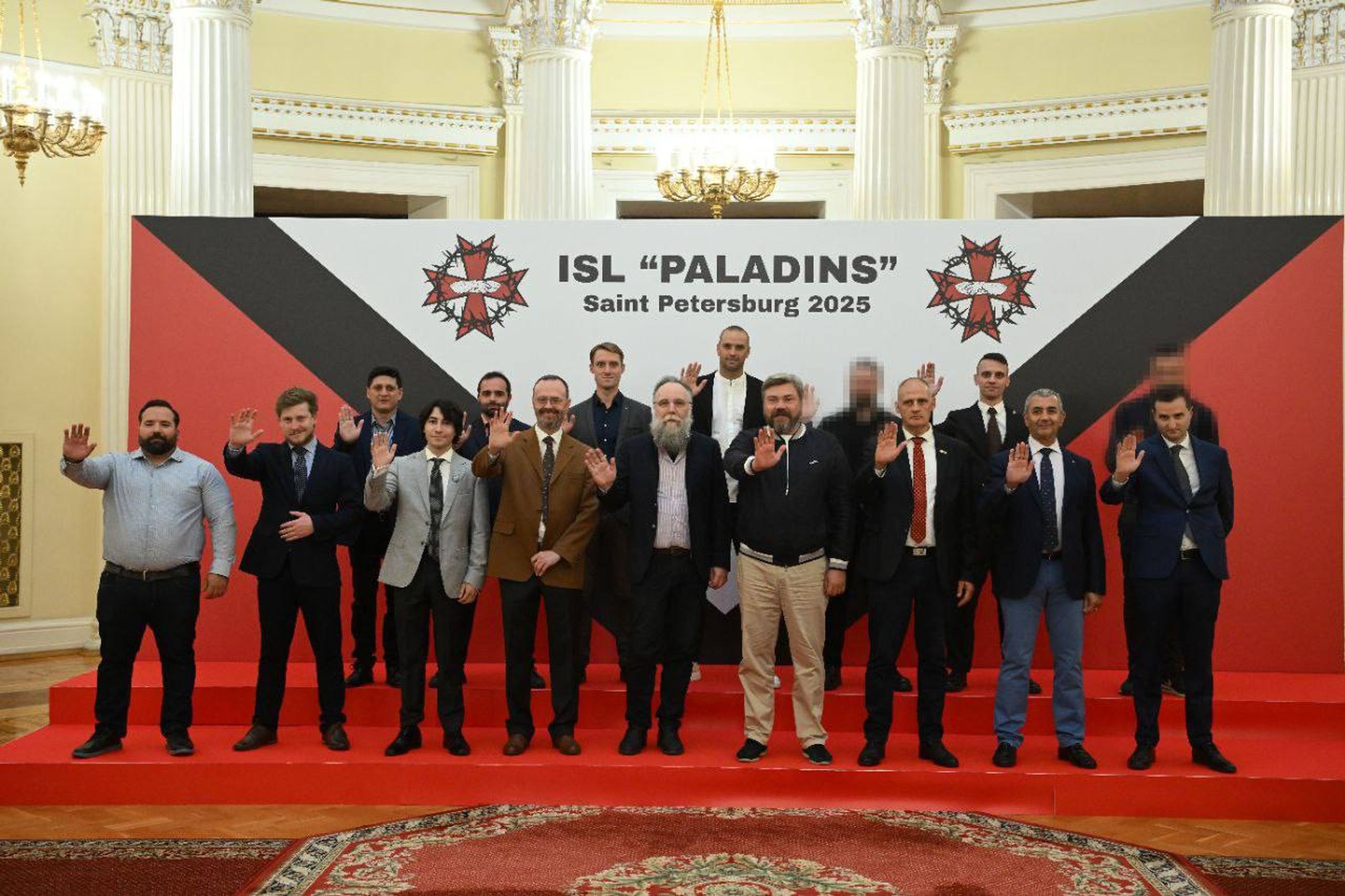Participants of the far-right congress in St. Petersburg on September 12, 2025