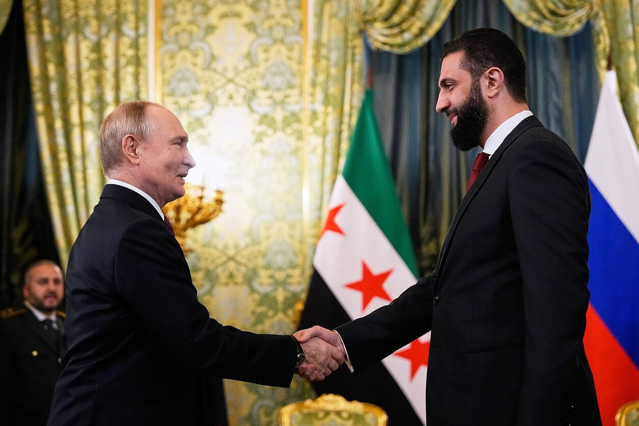 In Moscow, al-Sharaa was received with the highest honors