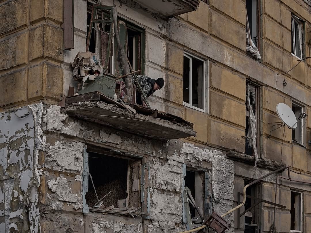 A building in Kostiantynivka.