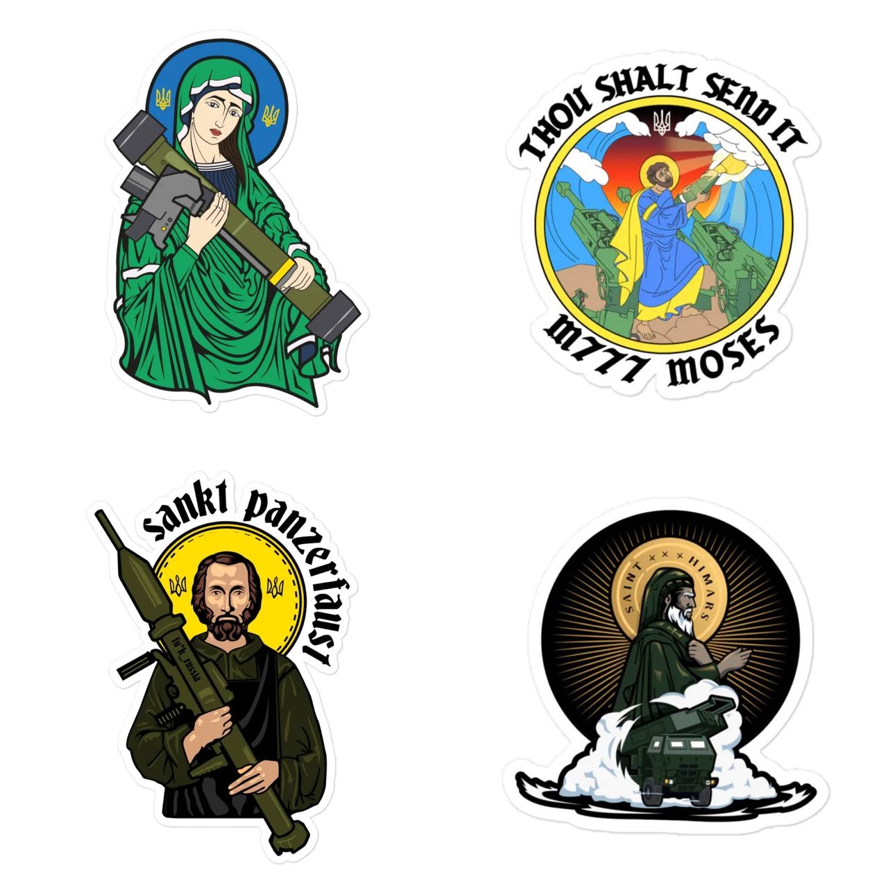 Поставленное Украине западное оружие стало субкультурным феноменом в виде образов своеобразных воинственных «святых»