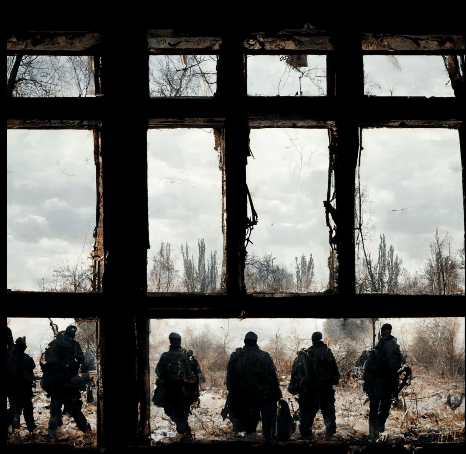 Neural network generated picture: "Merderers are going to fight in Ukraine"