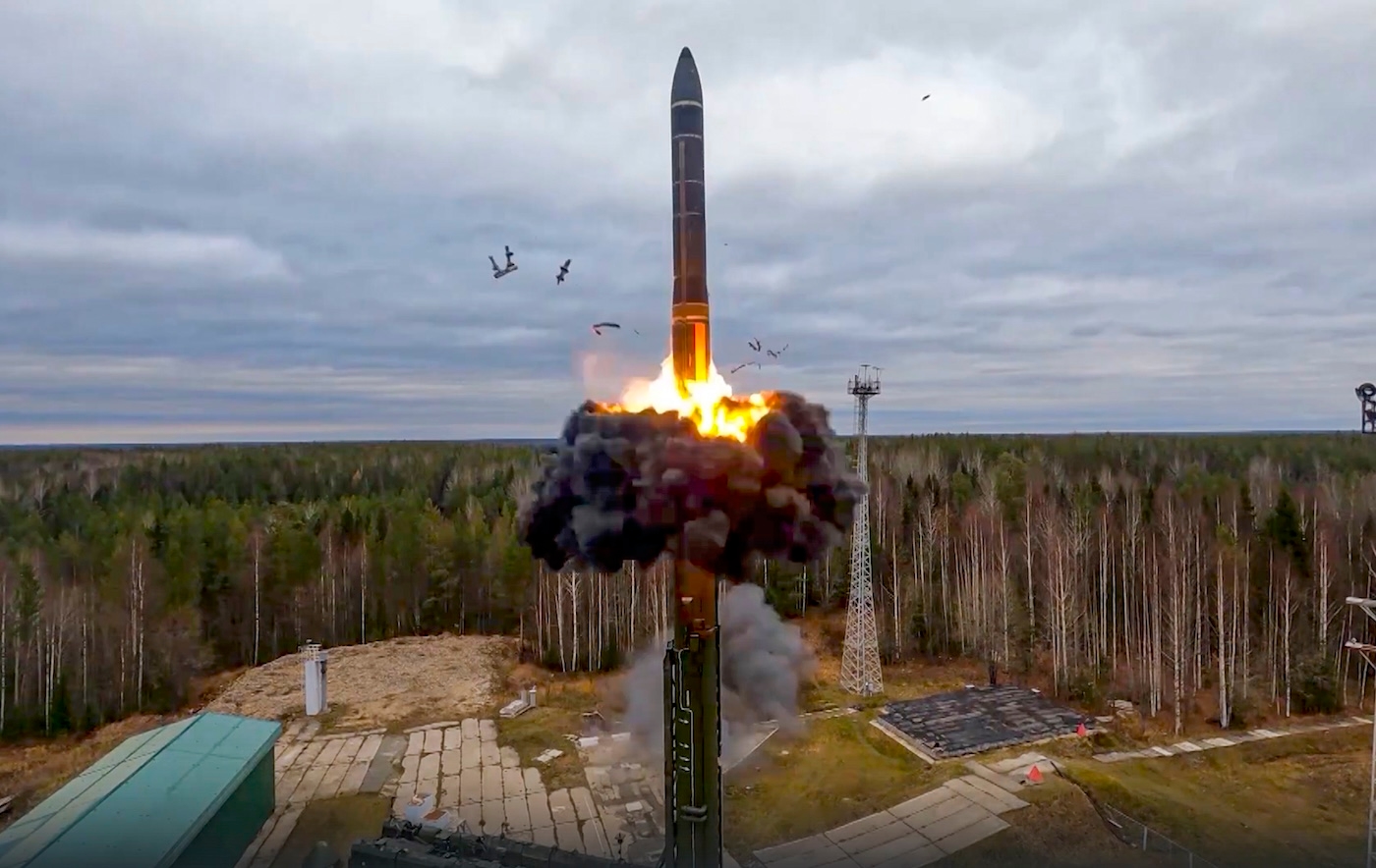 Testing of the Russian PC-24 Yars ballistic missile. Photo: AP