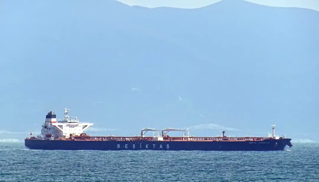 The damaged tanker Altura, formerly known as Besiktas Dardanelles. Photo: MarineTraffic
