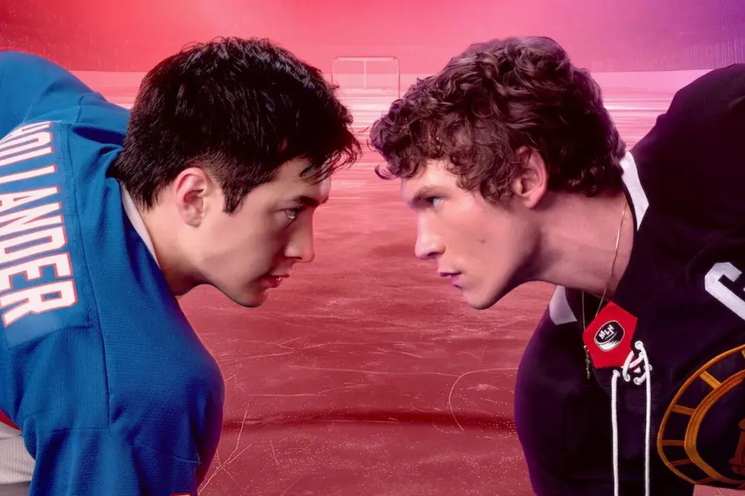 Shane Hollander, played by Canadian actor Hudson Williams, faces off against Ilya Rozanov, played by American Connor Storrie. Photo: HBO Max