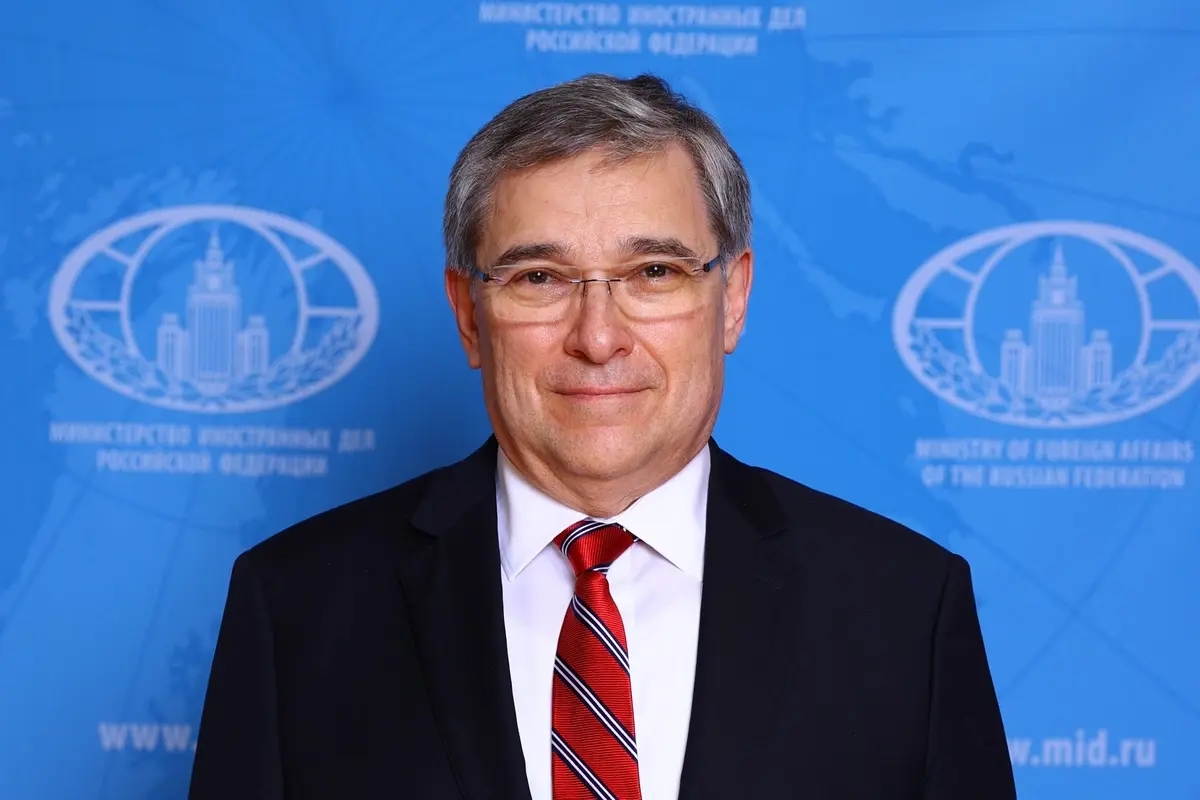 Russia’s ambassador to Hungary Evgeny Stanislavov. Photo: Russian Foreign Ministry