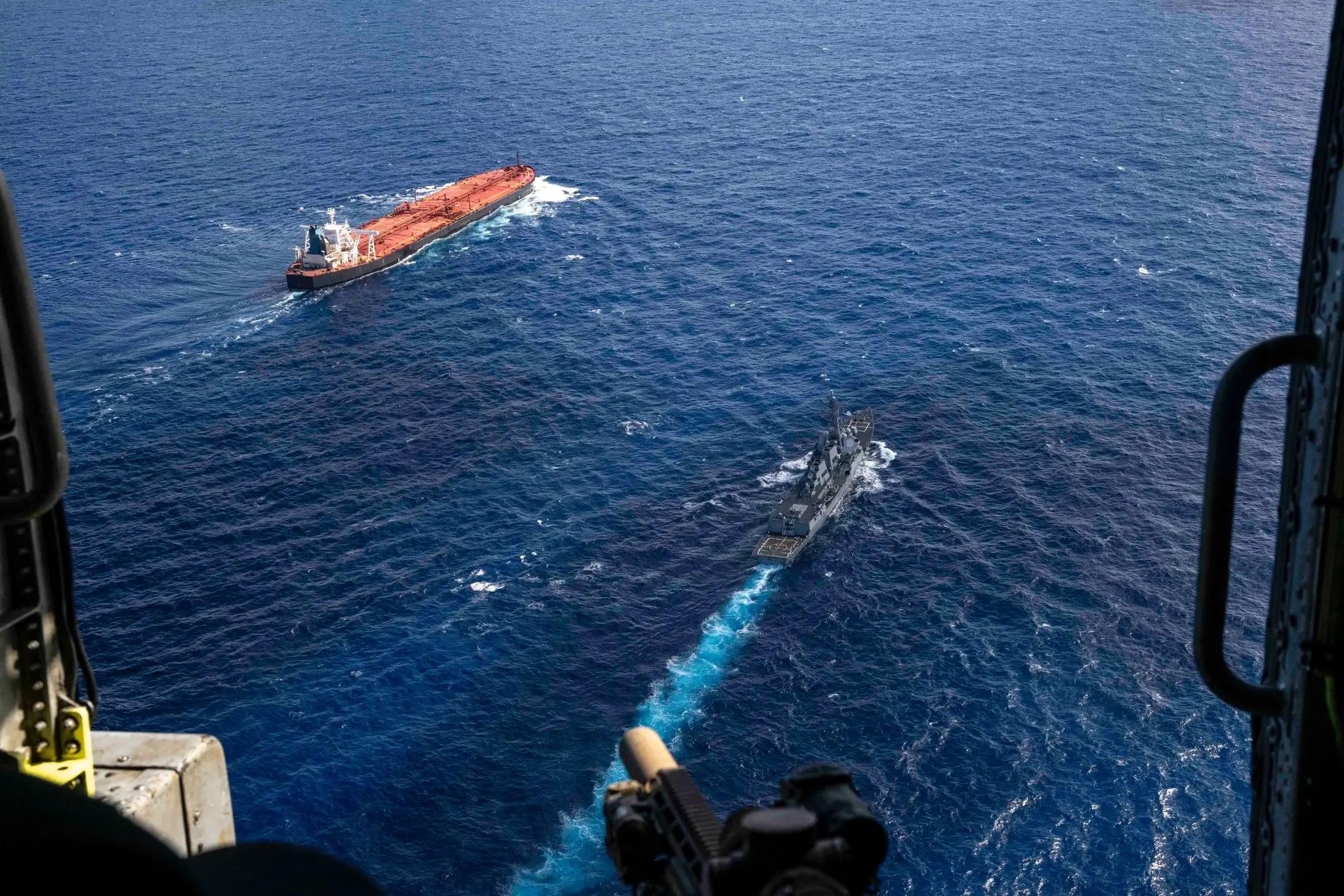 Footage of the seizure of the tanker VERONICA III, February 2026. Photo: U.S. Department of Defense