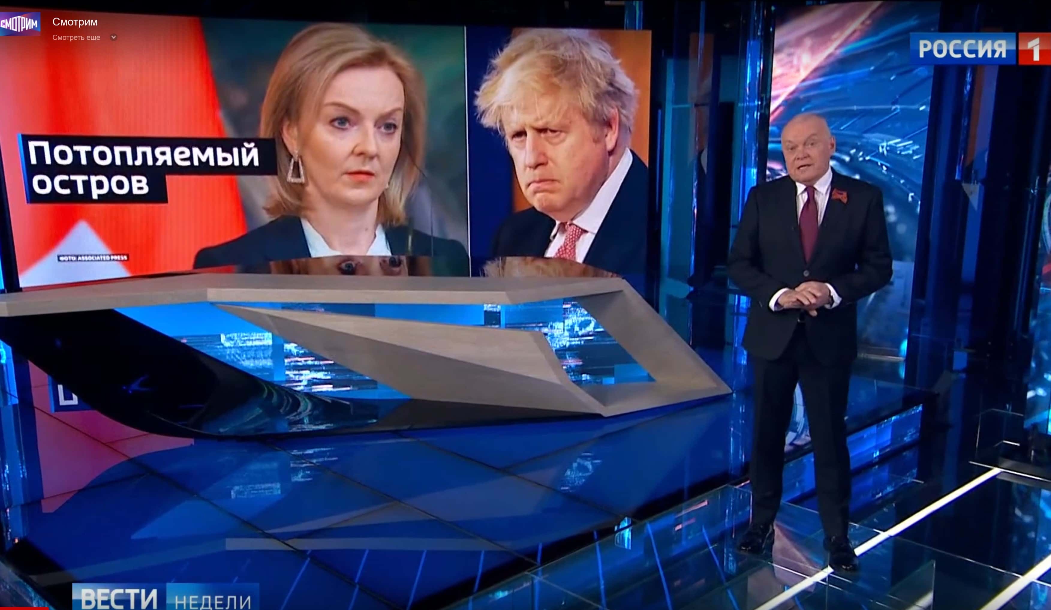 Британский ядерный удар по России: как Киселев поверил фейку о Джонсоне и ответил собственным фейком