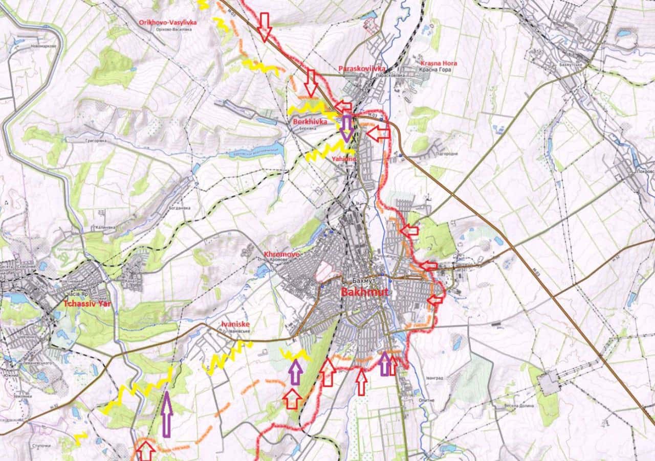 Пригожин обвинил Минобороны в уничтожении ЧВК Вагнера, возможный фронт в Молдове, Бахмут охватывают с севера. Что происходит на фронте