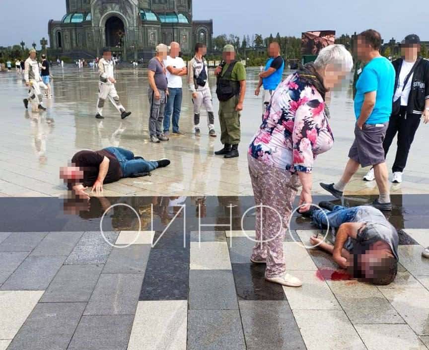 Молния ударила в посетителей парка «Патриот» у храма Вооруженных Сил России