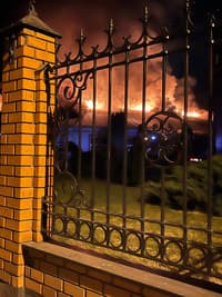 Последствия удара по Кореневскому заводу низковольтной аппаратуры в Курской области