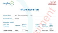 Black Pearl in the Dubai company register