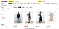 Одежда под брендом Zara на маркетплейсе Яндекс Маркет