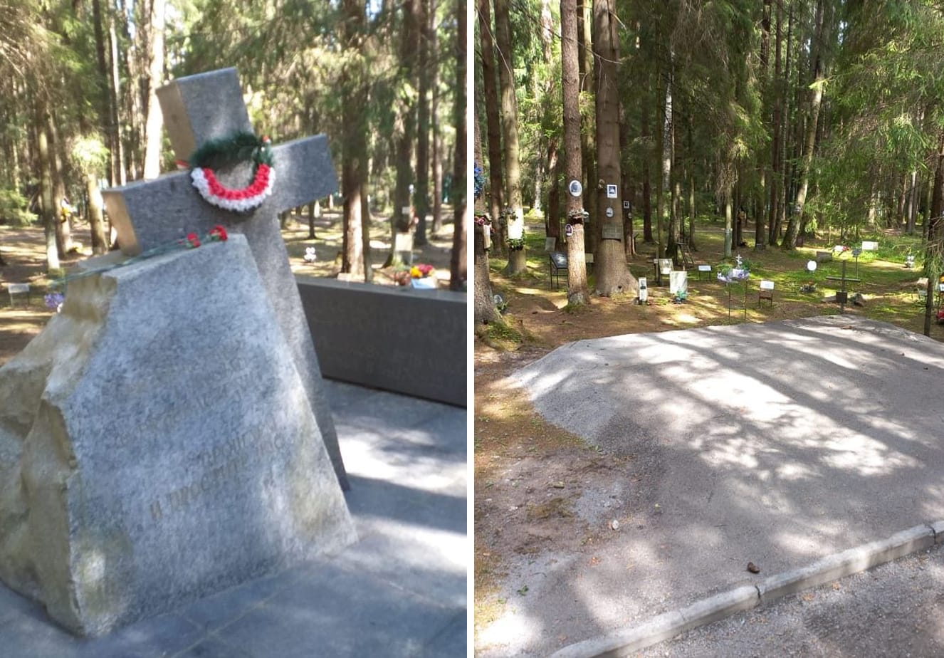 В Санкт-Петербурге с кладбища исчез памятник репрессированным полякам. Ранее в Ленобласти исчезли таблички о польских узниках Шлиссельбурга