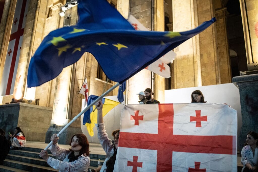 Акции против закона об «иноагентах» продолжатся до выборов, чтобы сменить правительство «Грузинской мечты» на коалиционное — протестующие