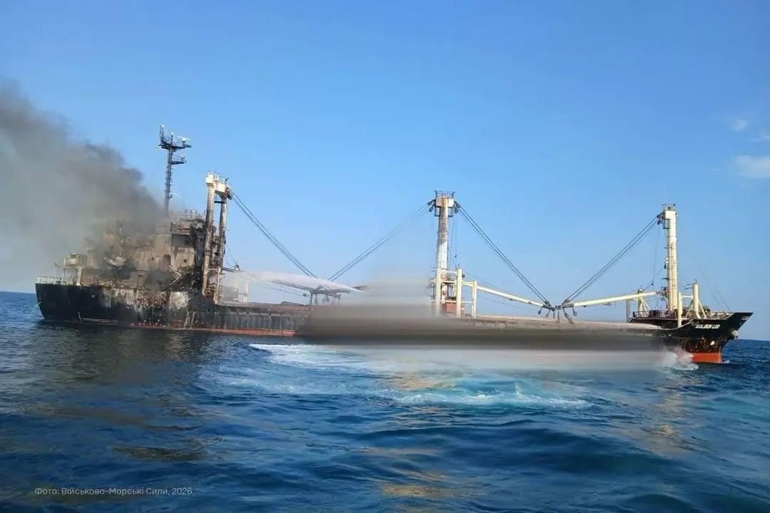 Ukraine accuses Russia of striking grain cargo ship, killing five sailors