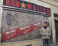 Kirill Griaznov in front of the now-closed KGB Museum in Prague, Czech Republic, posted on his Facebook page on March 22, 2012.