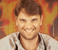 Screen capture from Griaznov’s Instagram reel, where he is filmed cooking noodles in July 2021.