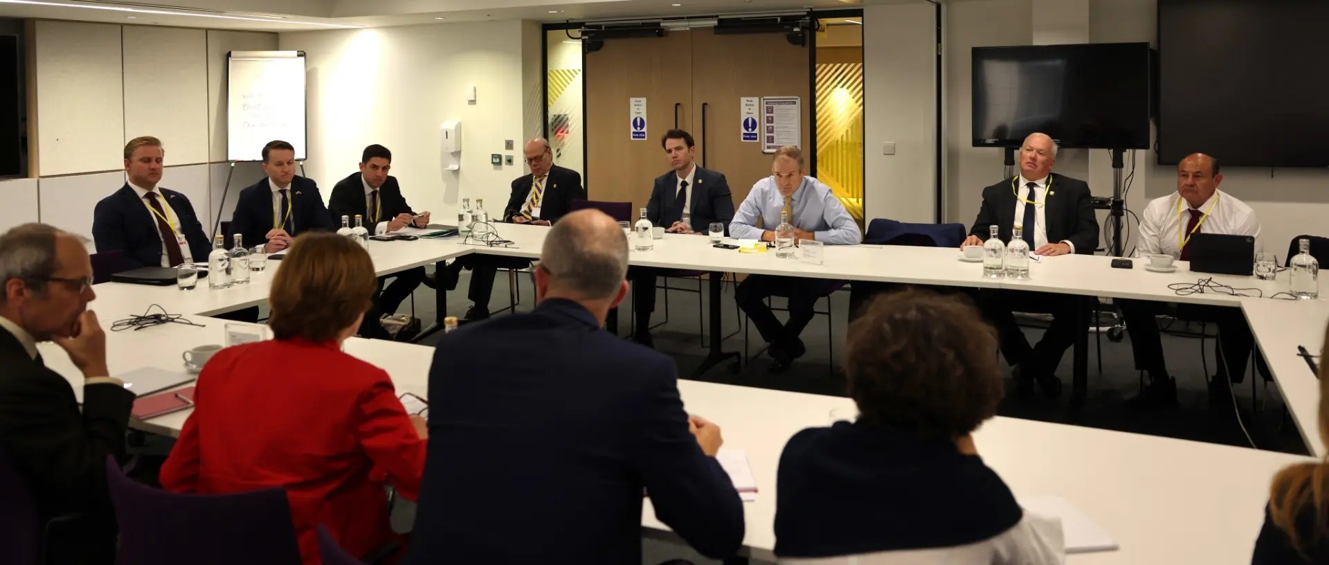 Republican Congressman Jim Jordan in Brussels at “freedom of speech” talks with European Commission representatives