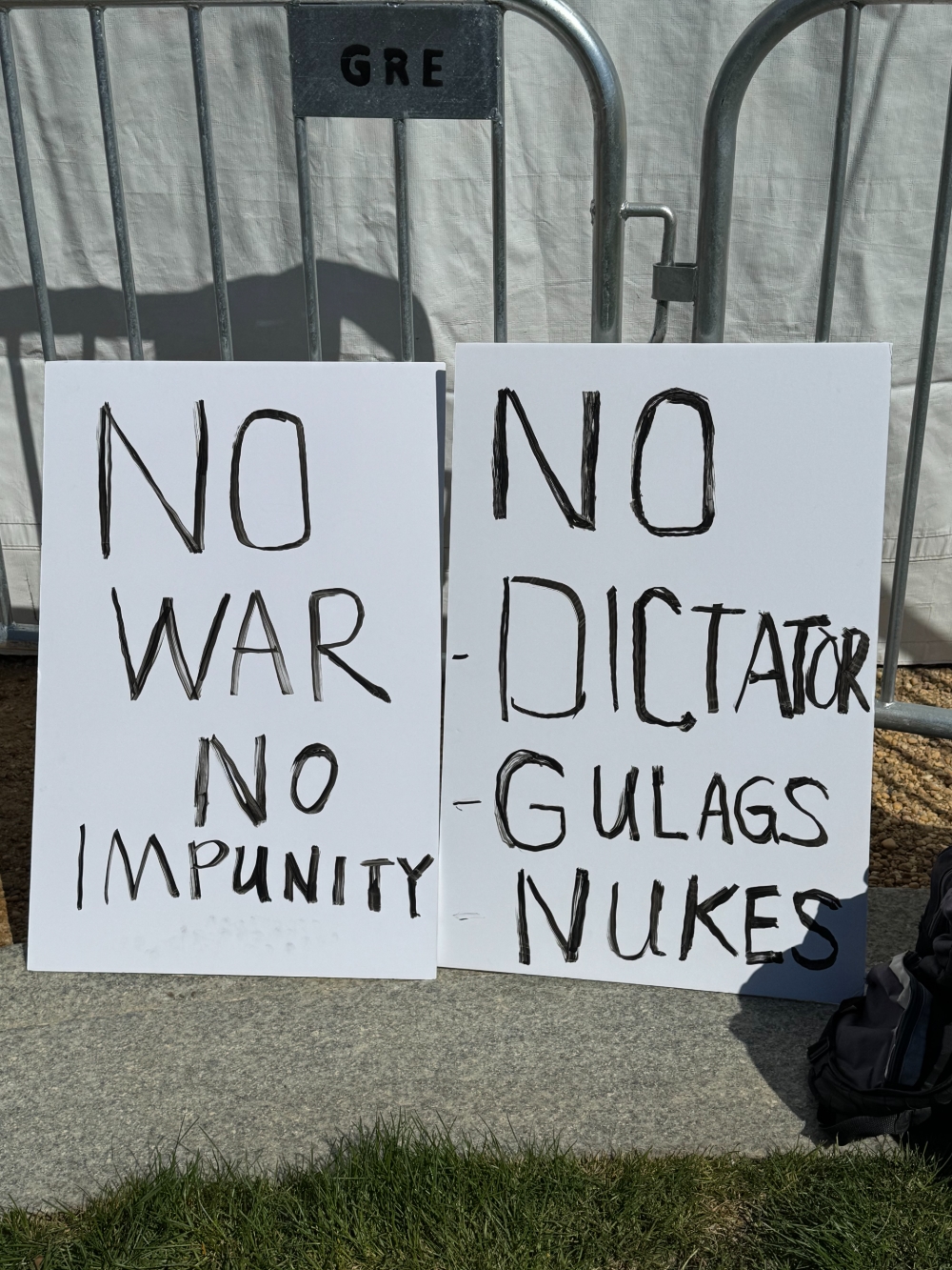 Нет войне, безнаказанности, диктатору, ГУЛАГам, «ядерке»
