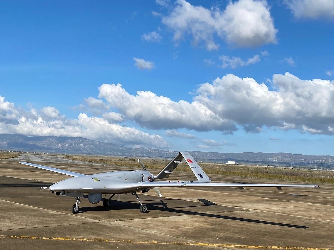 The Bayraktar TB2 Turkish unmanned combat aerial vehicle