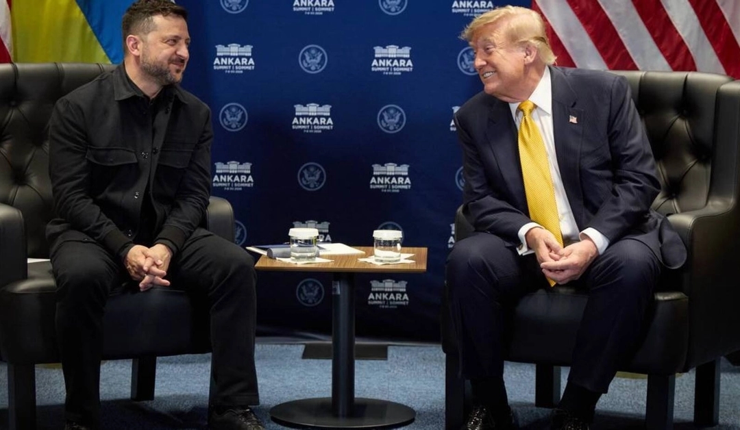 Meeting between Volodymyr Zelensky and Donald Trump at the NATO summit in Ankara, July 8, 2026