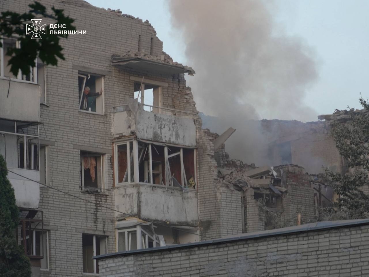 Lviv, aftermath of the Russian strike