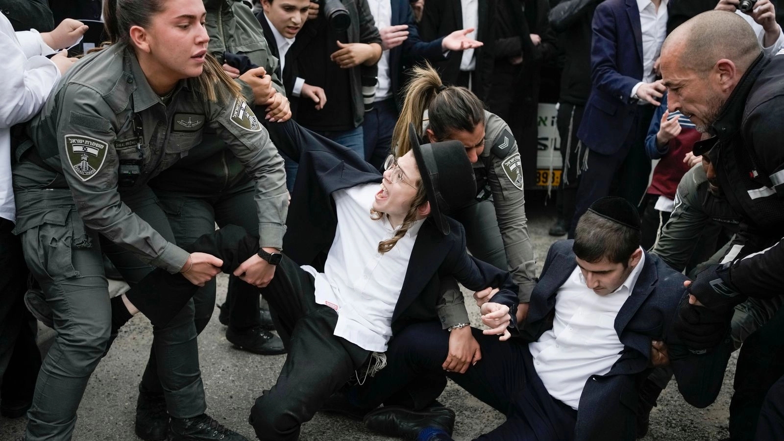 The conscription debate is sparking mass protests among ultra-Orthodox Israelis