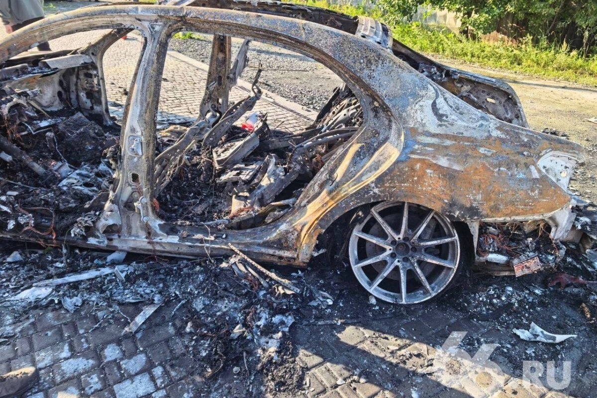 Tkachuk’s vehicle after the blast