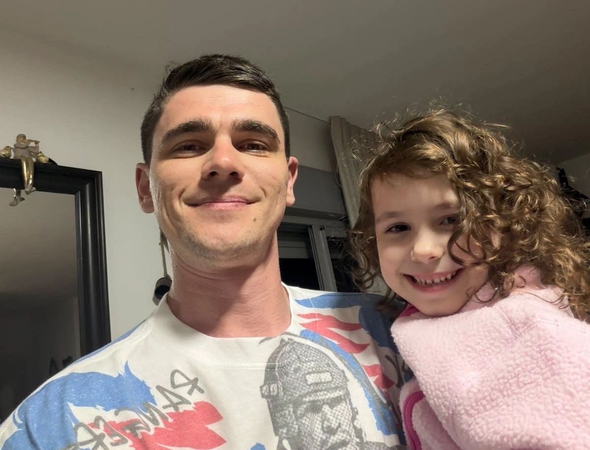 Maksim Kharkin and his daughter Monica