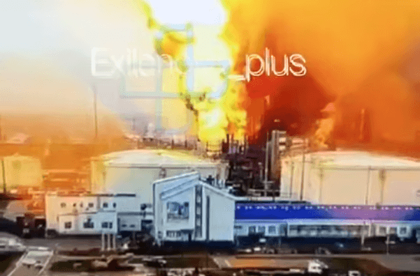 Терминал «Новатэк» загорелся после атаки беспилотников в порту Усть-Луга