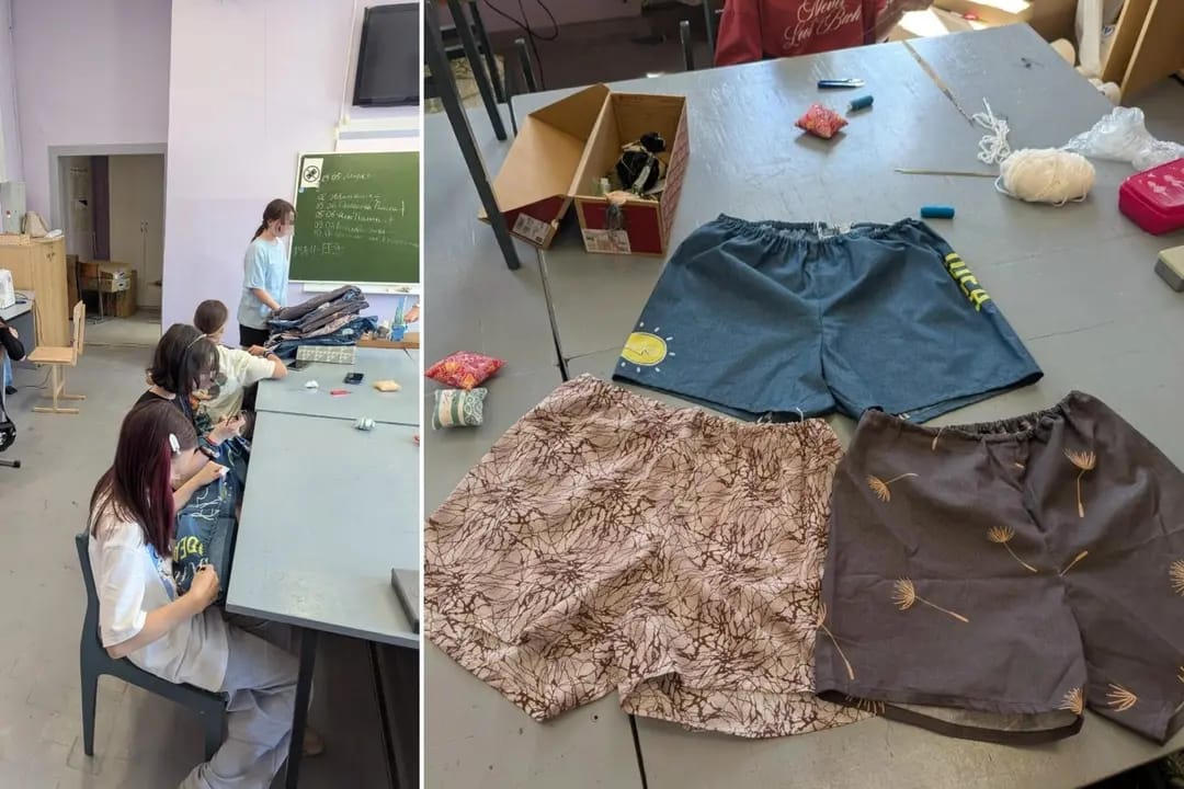 Russian schoolgirls in Izhevsk tasked with sewing underwear for frontline soldiers taking part in the invasion of Ukraine