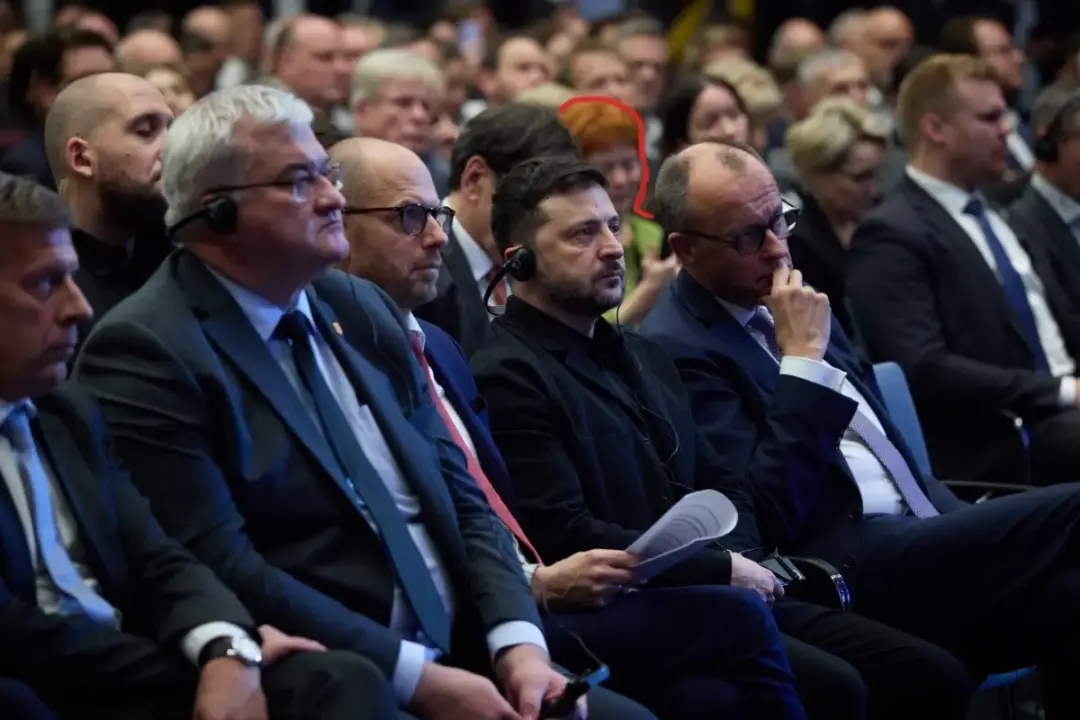 Wiener sat only a few meters from German Chancellor Friedrich Merz and Ukrainian President Volodymyr Zelensky at the German-Ukrainian Business Forum in Berlin in December 2025. Photo: Office of the President of Ukraine