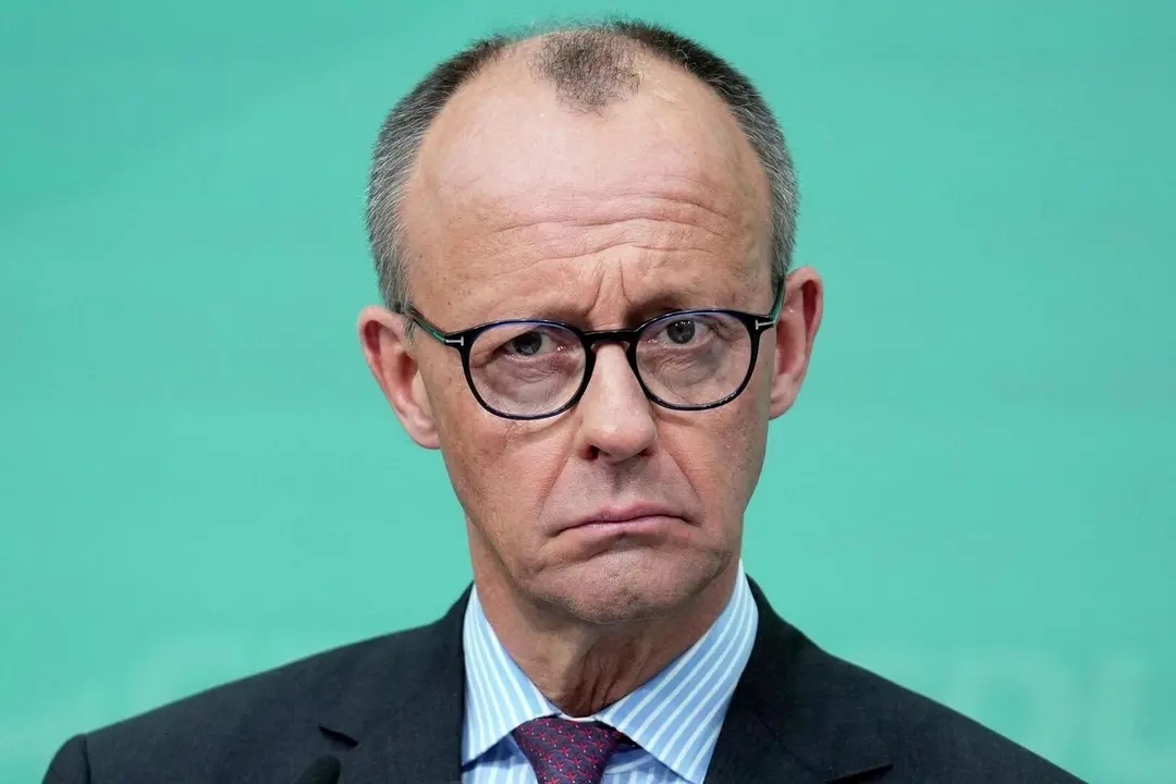Friedrich Merz during a press conference in Berlin on March 3, 2025. Photo: Ebrahim Noroozi / AP