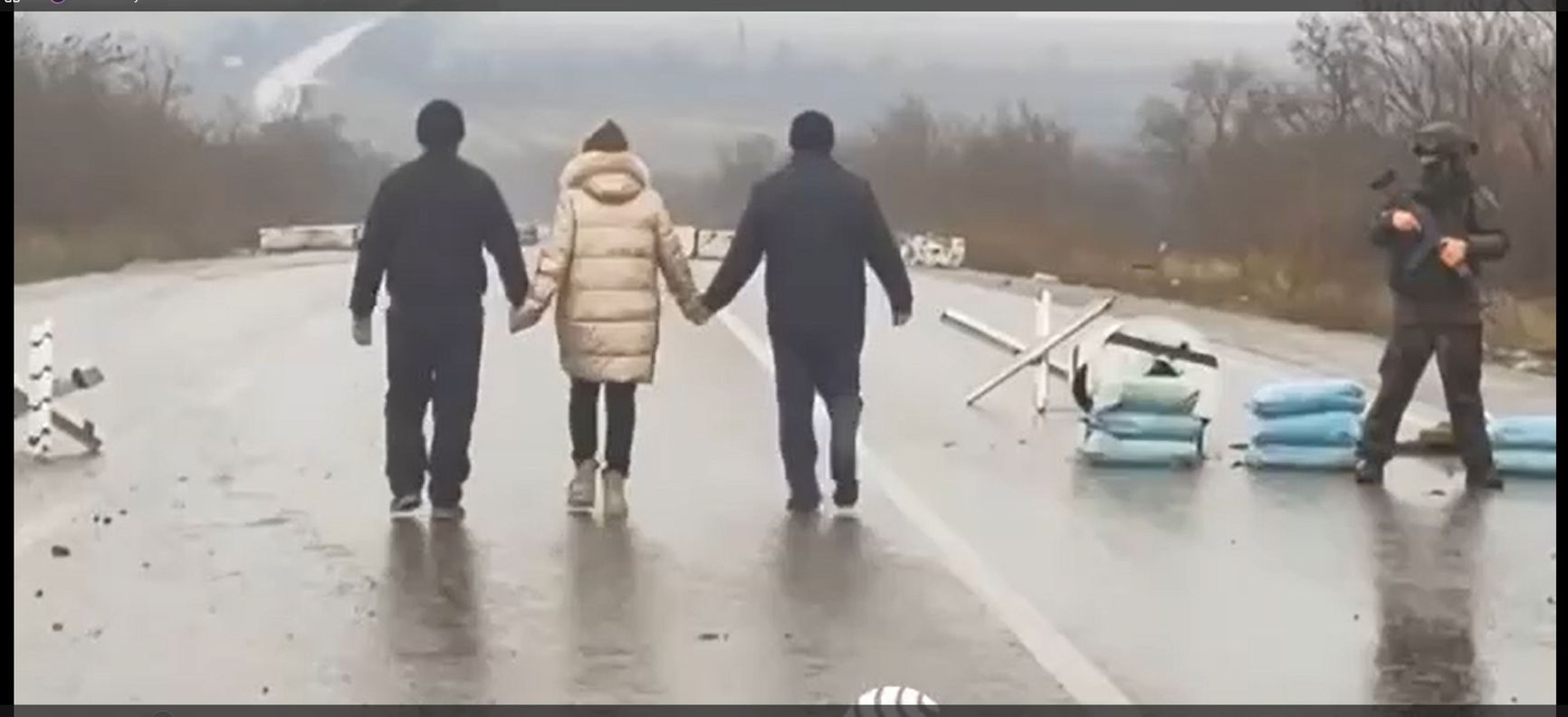 A frame from a propaganda video