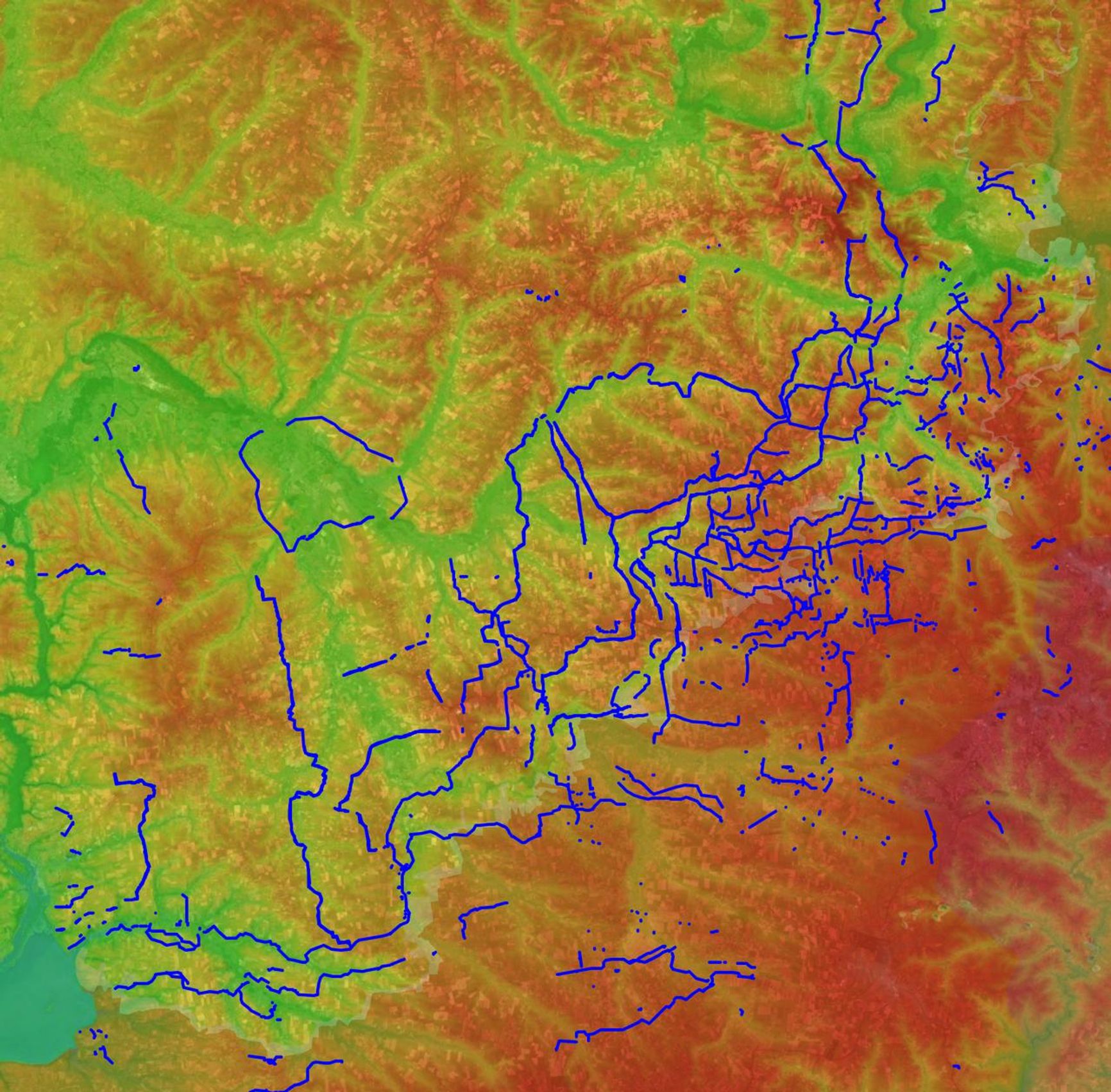 Схема размещения украинских инженерно-фортификационных сооружений