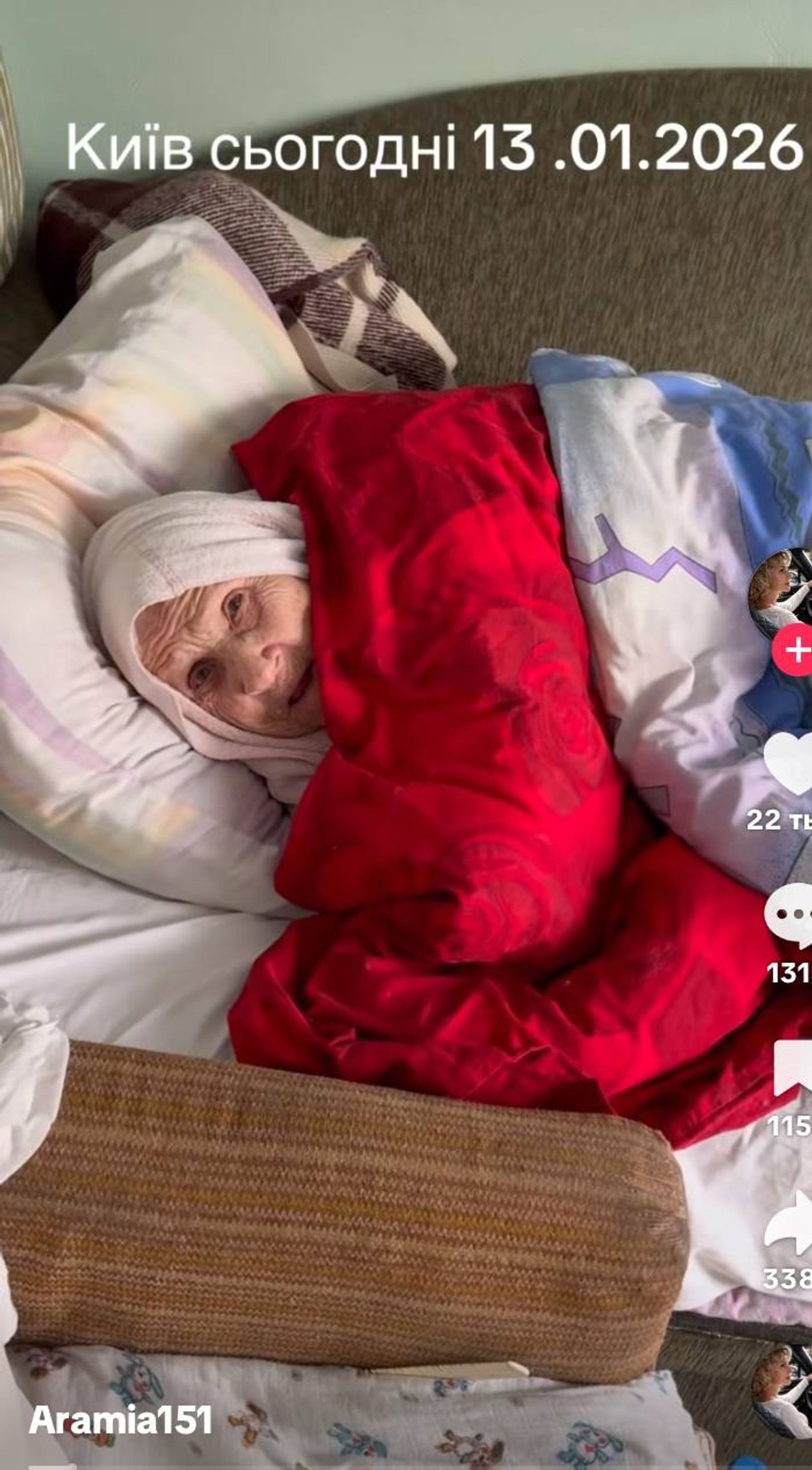 A still from the video: “Kyiv today, Jan. 13, 2026.”