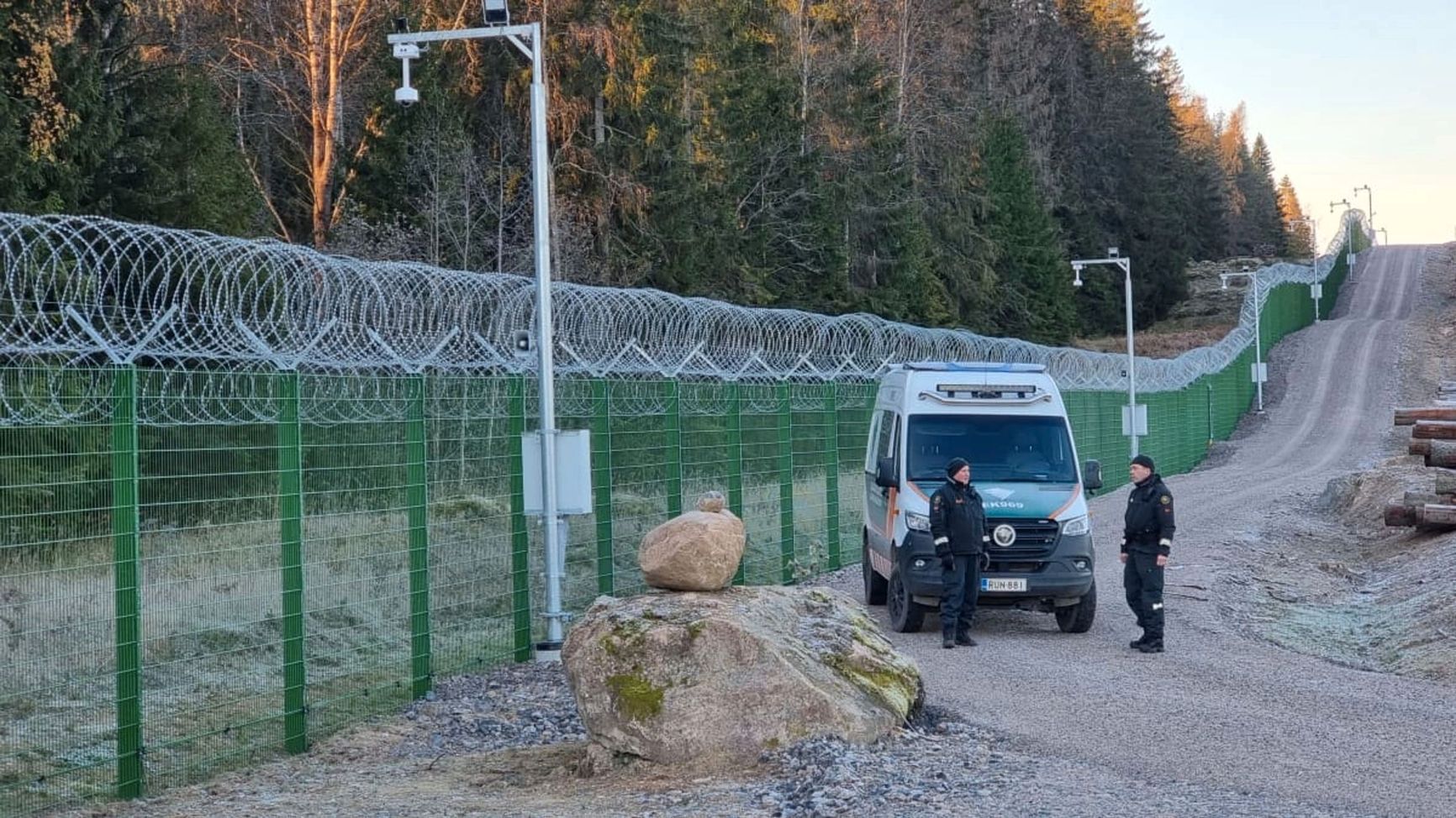 By the summer of 2025 Finland built the first 35 kilometers of a fence on the Russian border