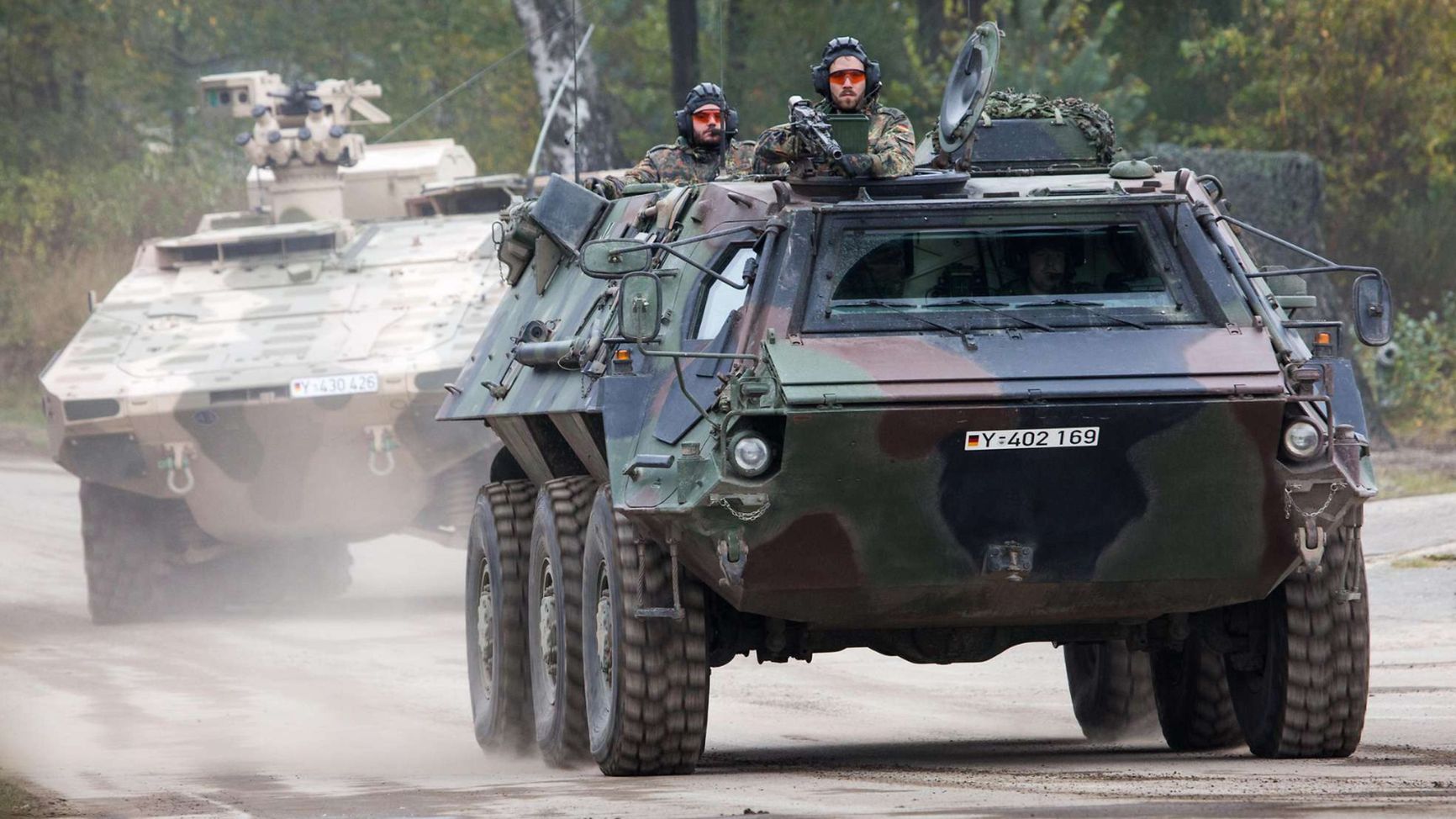 Fuchs APCs in service with the Bundeswehr