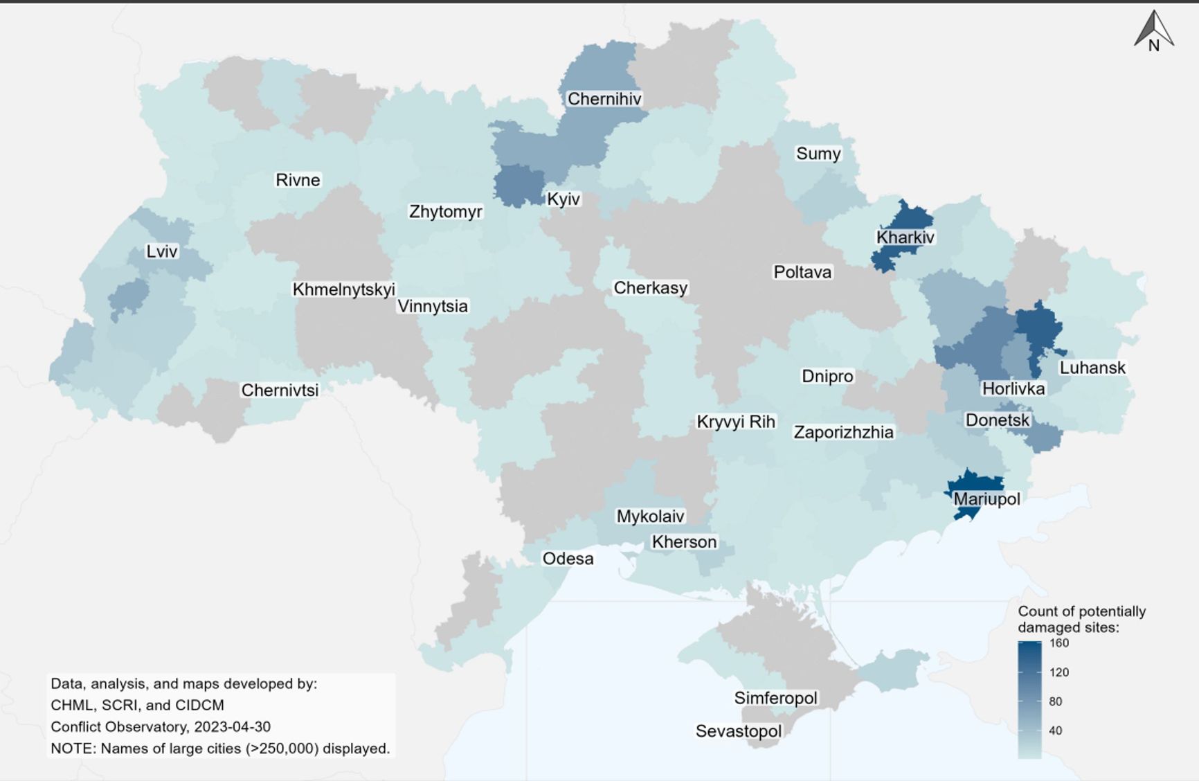 Cultural heritage sites in Ukraine that have suffered damage since the beginning of the war