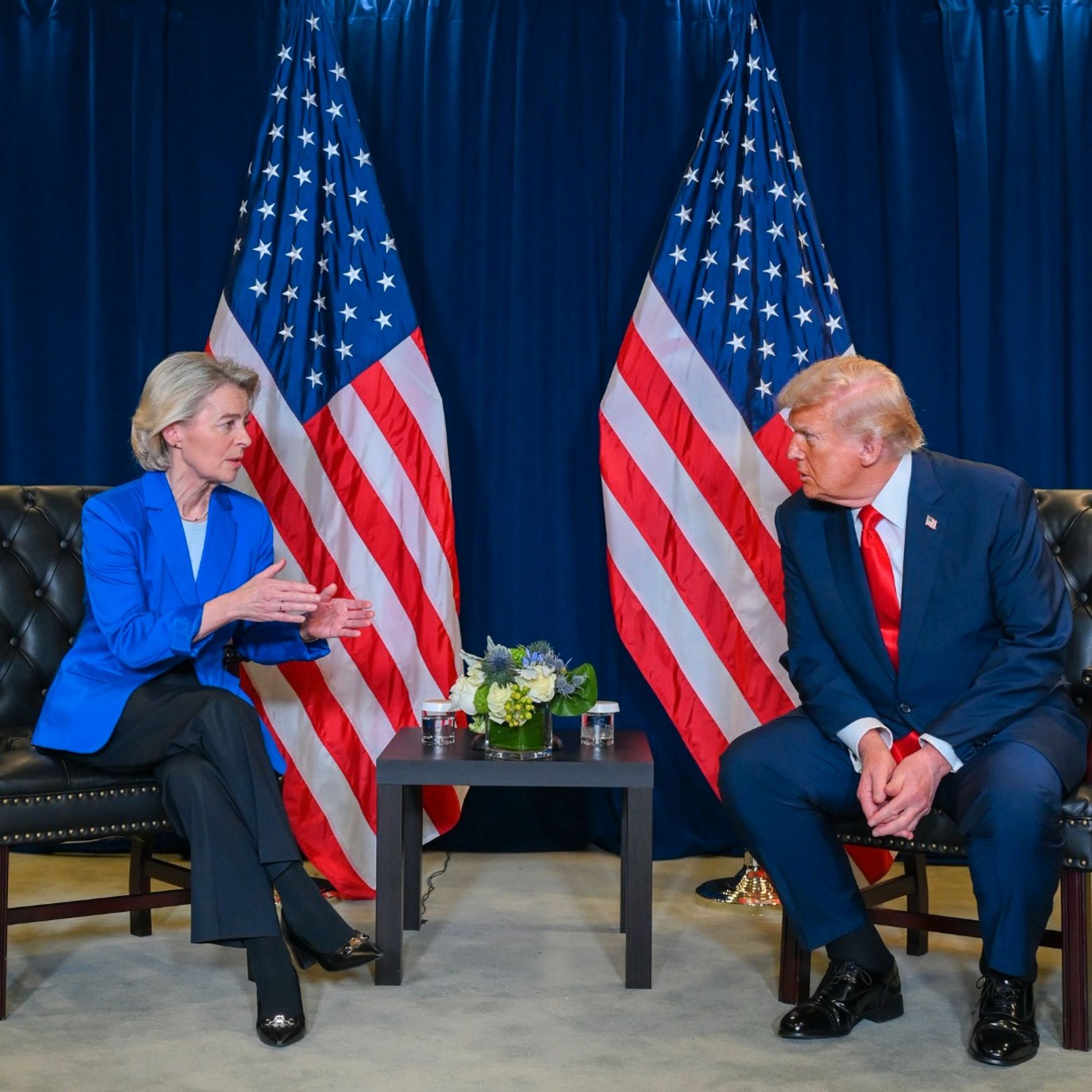 European Commission President Ursula von der Leyen and U.S. President Donald Trump