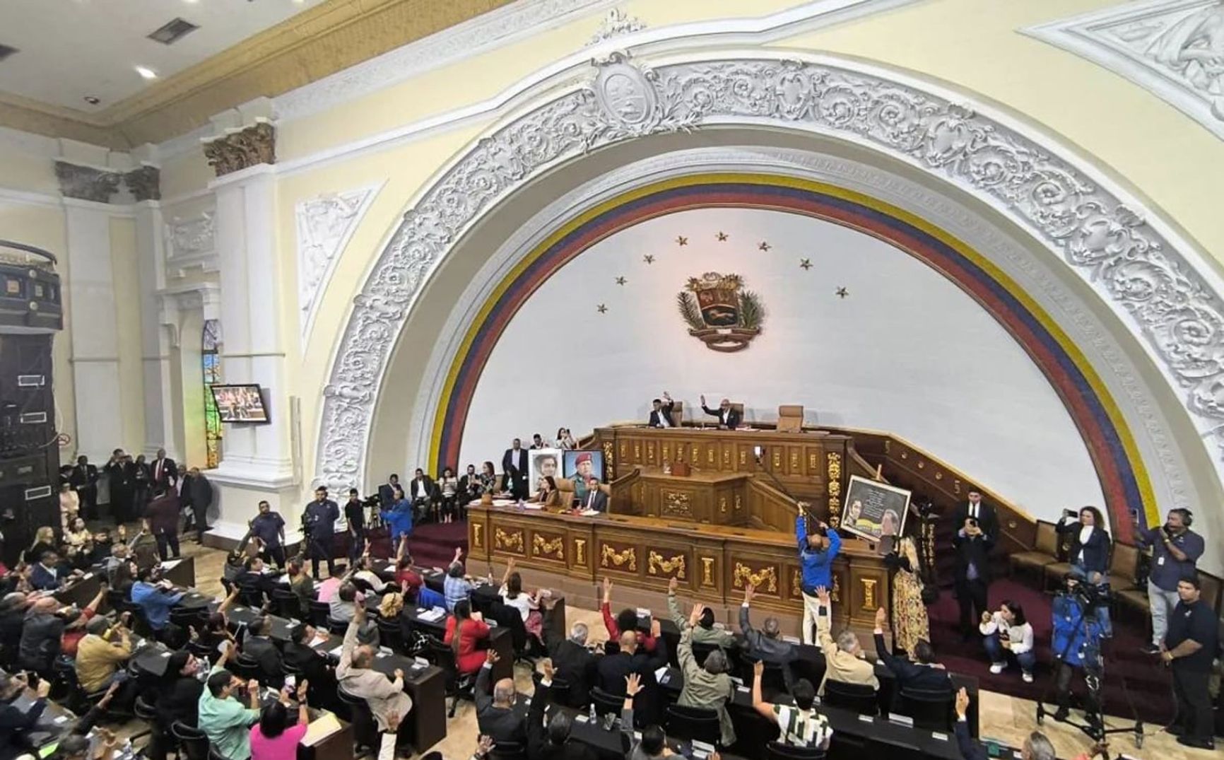 Session of the National Assembly of Venezuela on the amnesty law on Feb. 5, 2026